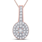 Radiant Rose Gold Diamond Elegance Pendant - Splendid Jewellery