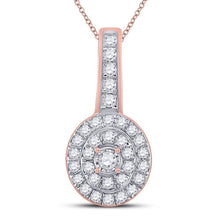 Load image into Gallery viewer, Radiant Rose Gold Diamond Elegance Pendant - Splendid Jewellery