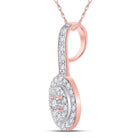 Radiant Rose Gold Diamond Elegance Pendant - Splendid Jewellery