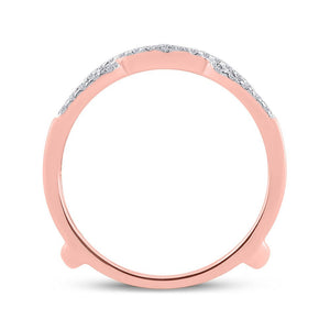 Radiant Rose Gold Diamond Enhancer Wedding Band - Splendid Jewellery