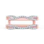 Radiant Rose Gold Diamond Enhancer Wedding Band - Splendid Jewellery
