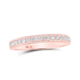 Radiant Rose Gold Diamond Eternity Band - Splendid Jewellery