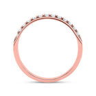 Radiant Rose Gold Diamond Eternity Wedding Band - 1/3 Cttw - Second Side View