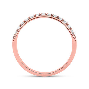 Radiant Rose Gold Diamond Eternity Wedding Band - 1/3 Cttw - Splendid Jewellery