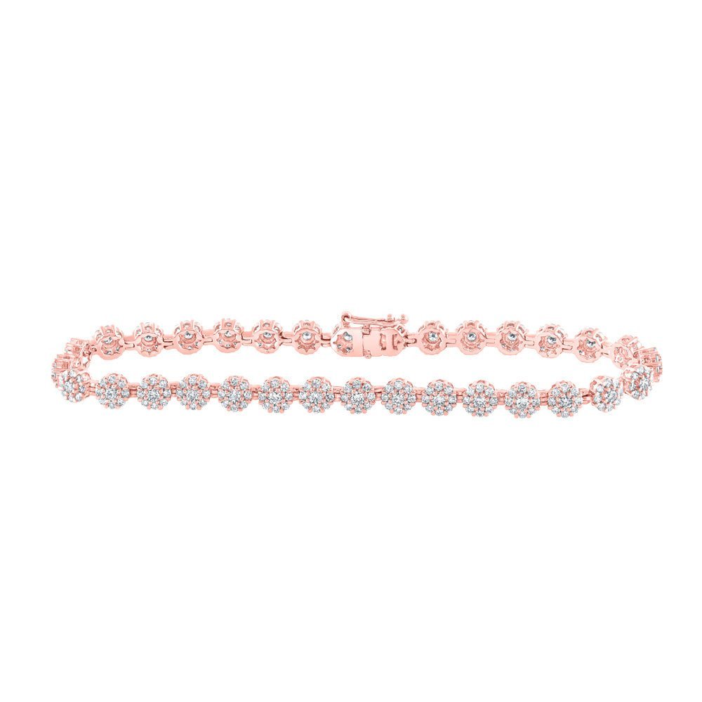 Radiant Rose Gold Diamond Fashion Bracelet - 2 - 7/8 Cttw - Splendid Jewellery