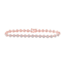 Load image into Gallery viewer, Radiant Rose Gold Diamond Fashion Bracelet - 2 - 7/8 Cttw - Splendid Jewellery