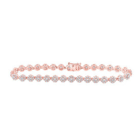 Radiant Rose Gold Diamond Fashion Bracelet - 2 - 7/8 Cttw - Splendid Jewellery