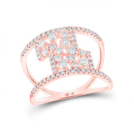 Radiant Rose Gold Diamond Fashion Ring - Splendid Jewellery