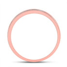 Radiant Rose Gold Diamond Halo Bridal Wedding Ring Band Set - Splendid Jewellery