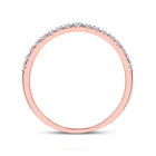 Radiant Rose Gold Diamond Halo Bridal Wedding Ring Set - Alternate view 1 from Splendid Jewellery
