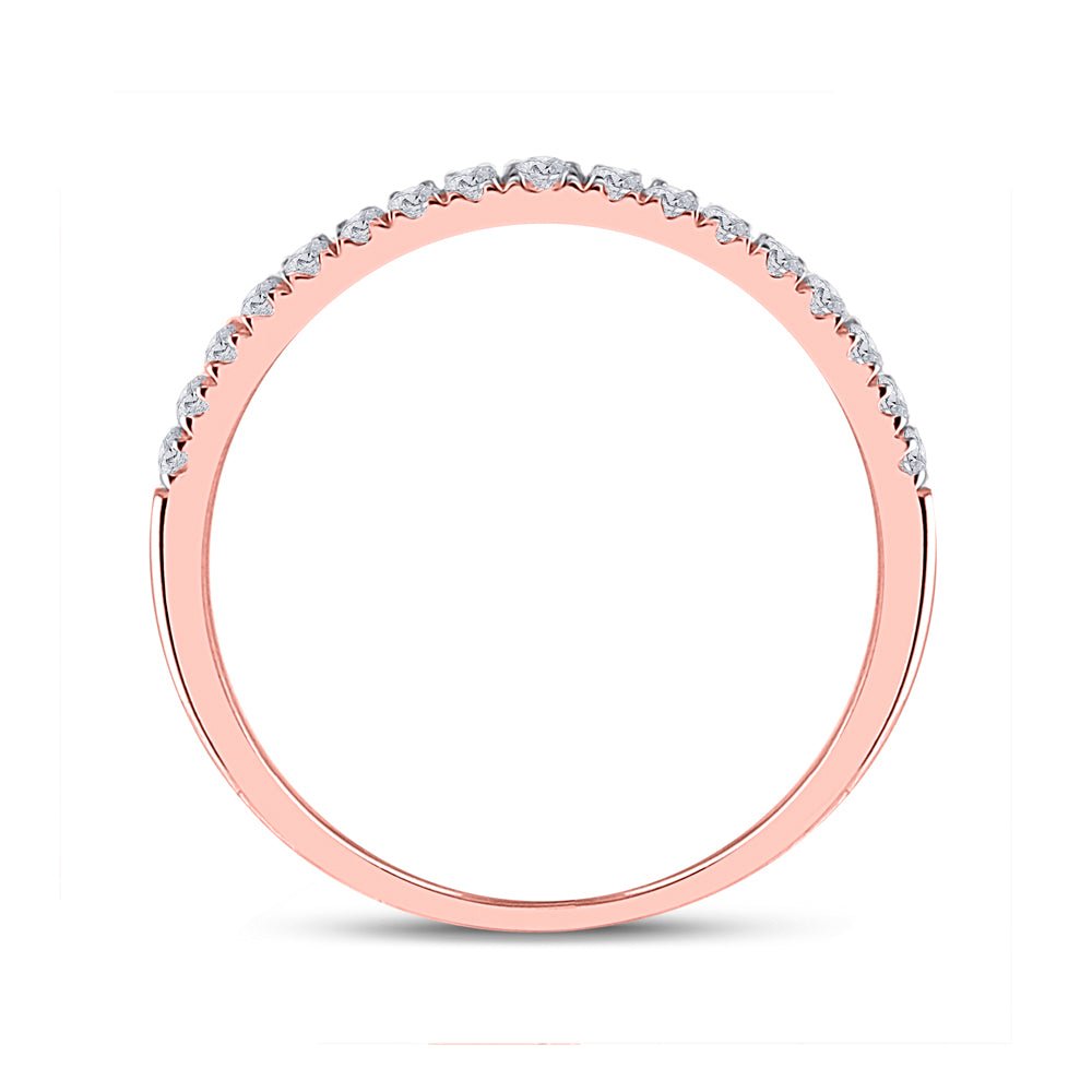 Radiant Rose Gold Diamond Halo Bridal Wedding Ring Set - Splendid Jewellery