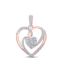 Load image into Gallery viewer, Radiant Rose Gold Diamond Heart Pendant: A Symbol of Eternal Love - Splendid Jewellery