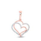Radiant Rose Gold Diamond Heart Pendant: A Symbol of Eternal Love and Elegance - Splendid Jewellery