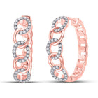 Radiant Rose Gold Diamond Hoop Earrings: A Timeless Treasure - Splendid Jewellery