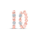 Radiant Rose Gold Diamond Hoop Earrings: A Timeless Treasure of Elegance and Brilliance - Splendid Jewellery