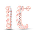 Radiant Rose Gold Diamond Hoop Earrings: Elegant and Timeless Glamour - Splendid Jewellery
