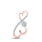 Radiant Rose Gold Diamond Infinity Heart Pendant - Splendid Jewellery