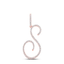 Load image into Gallery viewer, Radiant Rose Gold Diamond Initial Pendant - Splendid Jewellery