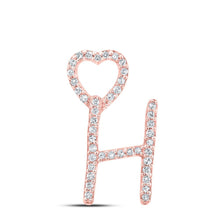 Load image into Gallery viewer, Radiant Rose Gold Diamond Initial Pendant: A Personalized Symbol of Elegance and Affection - Splendid Jewellery