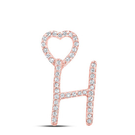 Radiant Rose Gold Diamond Initial Pendant: A Personalized Symbol of Elegance and Affection - Splendid Jewellery