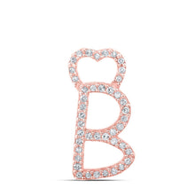 Load image into Gallery viewer, Radiant Rose Gold Diamond Initial Pendant - Personalized Elegance and Sparkling Brilliance - Splendid Jewellery