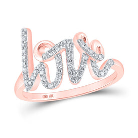 Radiant Rose Gold Diamond Love Fashion Ring - Alternate view 1 from Splendid Jewellery