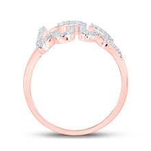 Load image into Gallery viewer, Radiant Rose Gold Diamond Love Fashion Ring - Alternate view 2 from Splendid Jewellery