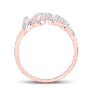 Radiant Rose Gold Diamond Love Fashion Ring - Splendid Jewellery