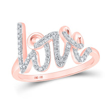 Load image into Gallery viewer, Radiant Rose Gold Diamond Love Fashion Ring - Splendid Jewellery