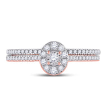 Load image into Gallery viewer, Radiant Rose Gold Diamond Oval Bridal Wedding Ring Band Set - Splendid Jewellery
