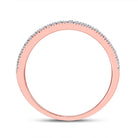 Radiant Rose Gold Diamond Oval Bridal Wedding Ring Band Set - Splendid Jewellery