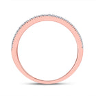 Radiant Rose Gold Diamond Oval Bridal Wedding Ring Band Set - Splendid Jewellery