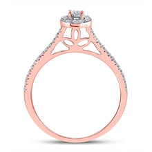 Load image into Gallery viewer, Radiant Rose Gold Diamond Oval Bridal Wedding Ring Band Set - Alternate view 2 from Splendid Jewellery