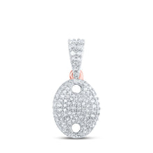 Load image into Gallery viewer, Radiant Rose Gold Diamond Oval Pendant - Splendid Jewellery