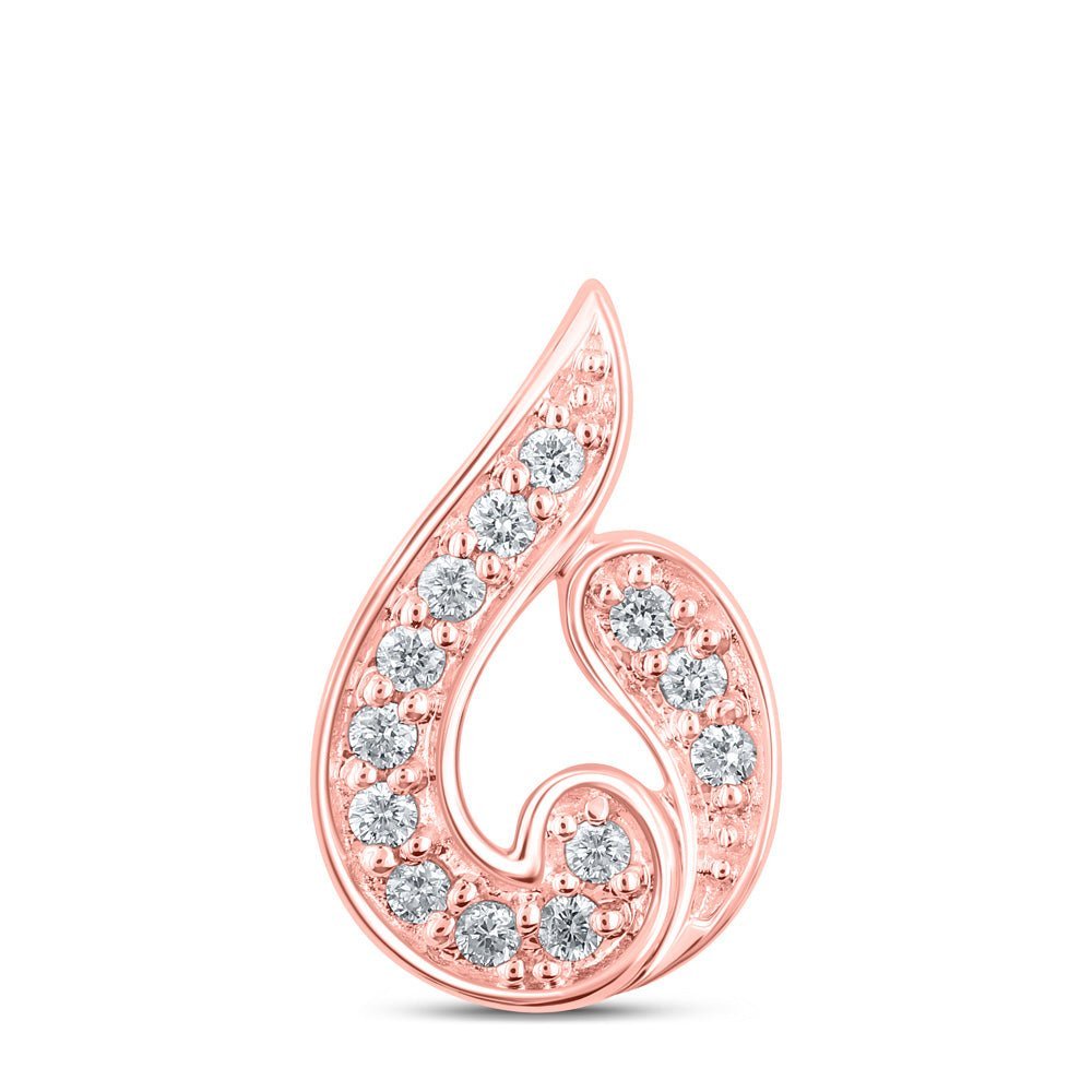 Radiant Rose Gold Diamond Pendant: Exquisite Craftsmanship and Timeless Elegance - Splendid Jewellery