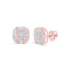 Radiant Rose Gold Diamond Square Earrings: A Timeless Treasure by Splendid Jewellery - Splendid Jewellery