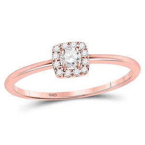 Radiant Rose Gold Diamond Stackable Band: A Dazzling Solitaire Statement Piece - Splendid Jewellery