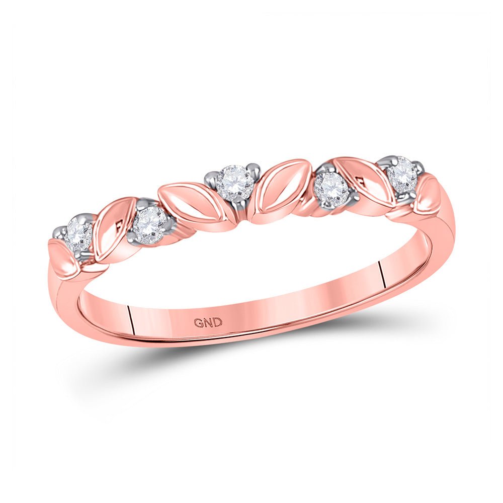 Radiant Rose Gold Diamond Stackable Band: A Dazzling Symphony of Elegance - Splendid Jewellery