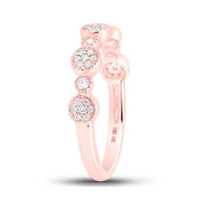 Load image into Gallery viewer, Radiant Rose Gold Diamond Stackable Band Ring: A Dazzling Delight for Every Ensemble - Splendid Jewellery
