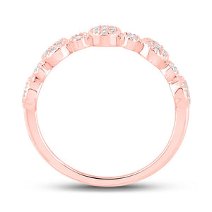 Radiant Rose Gold Diamond Stackable Band Ring: A Dazzling Delight for Every Ensemble - Splendid Jewellery