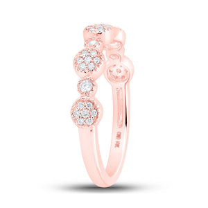 Radiant Rose Gold Diamond Stackable Band Ring: A Dazzling Delight for Every Ensemble - Splendid Jewellery