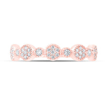 Load image into Gallery viewer, Radiant Rose Gold Diamond Stackable Band Ring: A Dazzling Delight for Every Ensemble - Splendid Jewellery