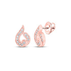 Radiant Rose Gold Diamond Teardrop Earrings - Splendid Jewellery