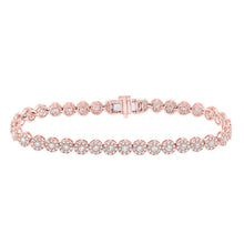 Load image into Gallery viewer, Radiant Rose Gold Diamond Tennis Bracelet - 3 - 1/3 Carat Total Weight - Splendid Jewellery
