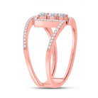 Radiant Rose Gold Diamond Trio Ring - A Timeless Symbol of Love and Elegance - Splendid Jewellery