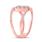 Radiant Rose Gold Diamond Trio Ring - A Timeless Symbol of Love and Elegance - Splendid Jewellery