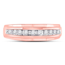 Load image into Gallery viewer, Radiant Rose Gold Diamond Wedding Band Ring - A Captivating Statement Piece - Splendid Jewellery