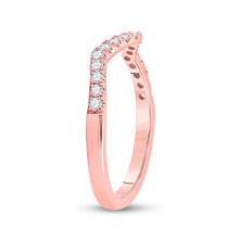 Load image into Gallery viewer, Radiant Rose Gold Diamond Wedding Enhancer Band - Alternate view 2 from Splendid Jewellery