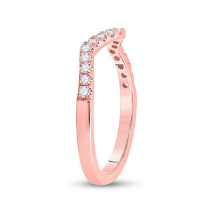 Radiant Rose Gold Diamond Wedding Enhancer Band - Splendid Jewellery