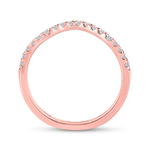 Load image into Gallery viewer, Radiant Rose Gold Diamond Wedding Enhancer Band - Alternate view 3 from Splendid Jewellery